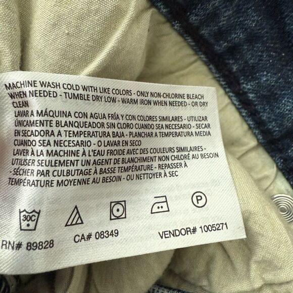 William Rast So Cheeky Blue Straight Jeans with Natural Fading Junior Size 27 - Picture 6 of 7